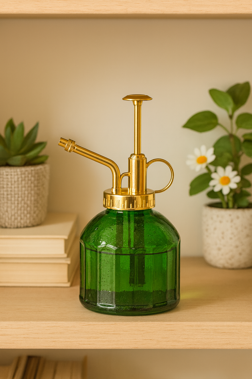 Vaporisateur en Verre Vert – Brume Fine & Design Vintage