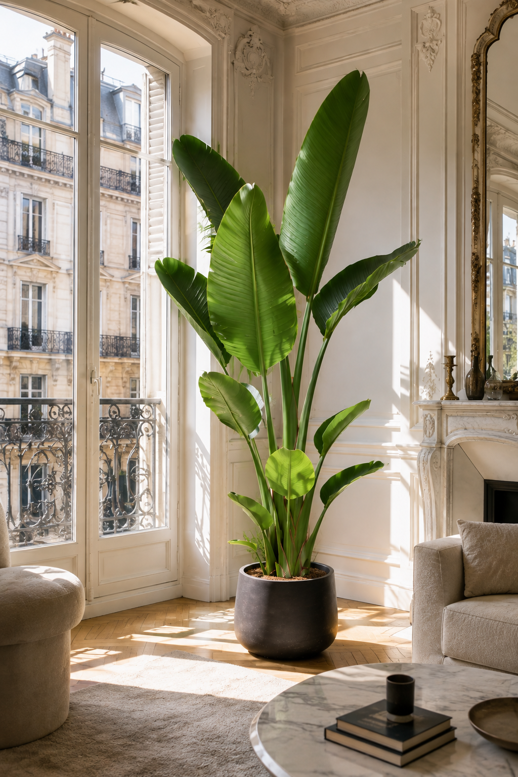Pack de 3 plantes d’intérieur XXL – Kentia, Strelitzia & Areca 200+ cm