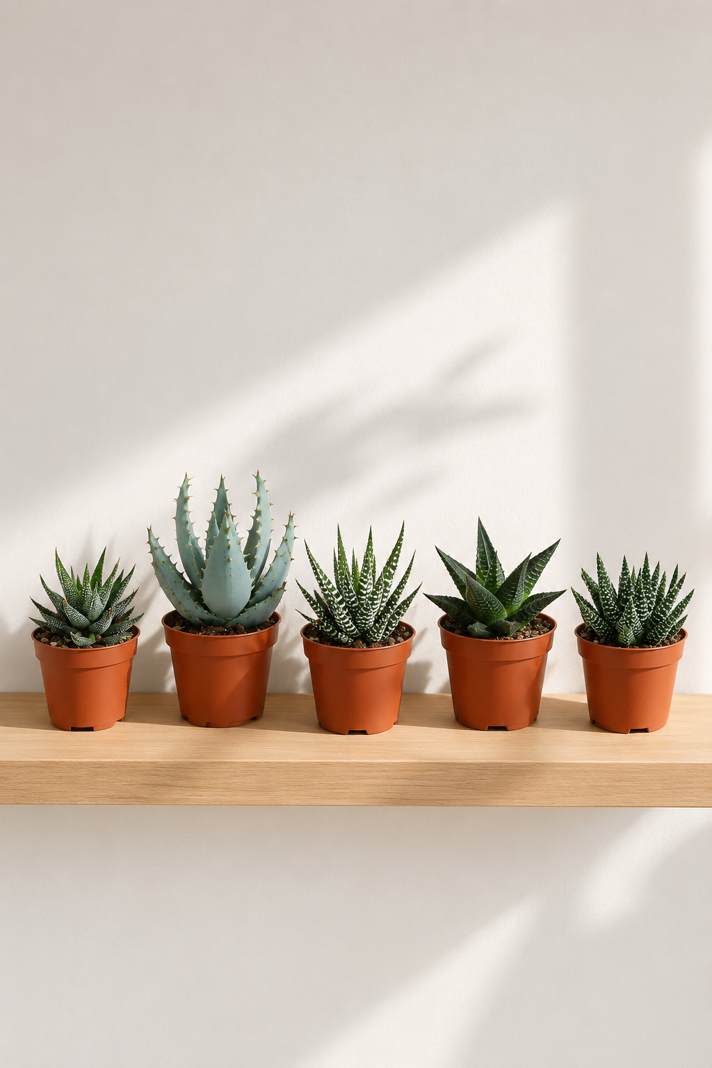 Mixed Gasteria & Haworthia – 5 Assorted Succulents – Ø5.5 cm – Without Pot