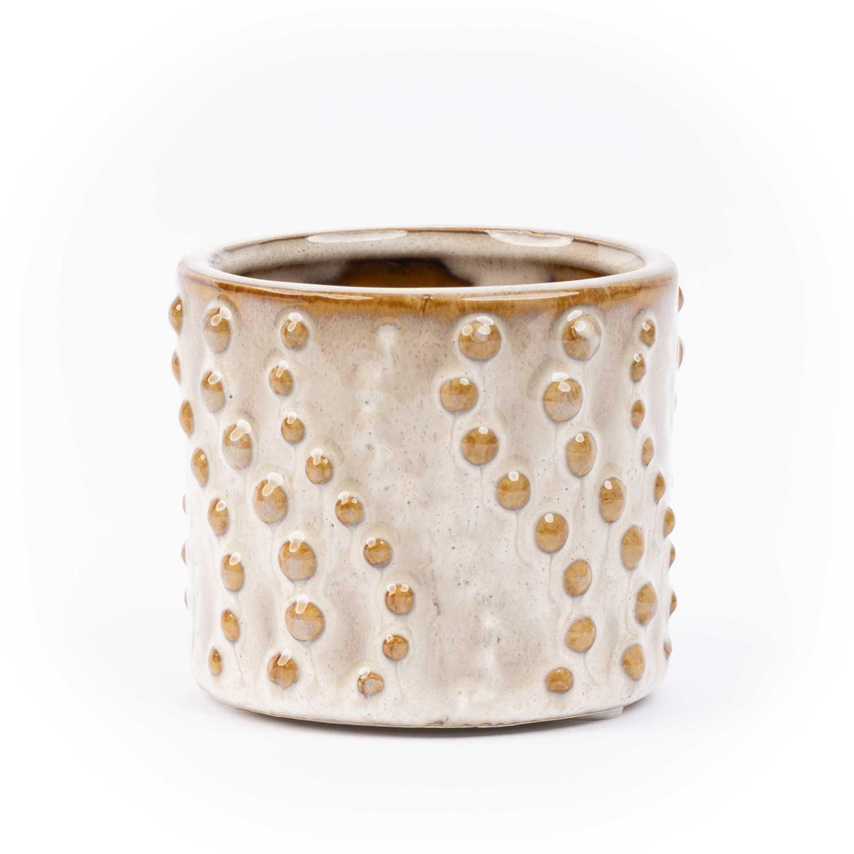 Madrid – Lot de 6 mini cache-pots en céramique – Ø7,2 × H6,3 cm
