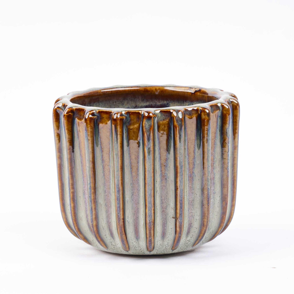 Barcelone – Lot de 6 mini cache-pots en céramique – env. Ø8 × H6,4 cm