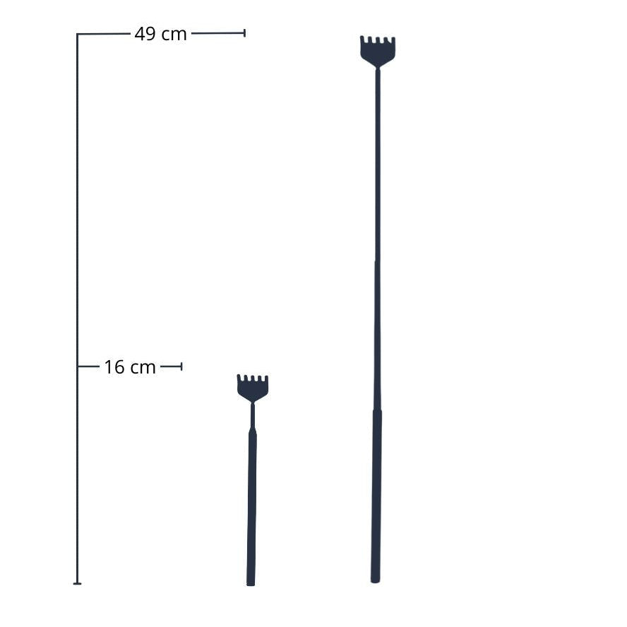 Stainless Steel Terrarium Telescopic Rake – Adjustable 16-49 cm Precise Tool for Maintenance and Aquascaping