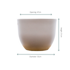 Eggy Taupe – XXL Pot – Ø55 × H43 cm
