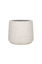 Jumbo Patt Washed Ivory Cachepot