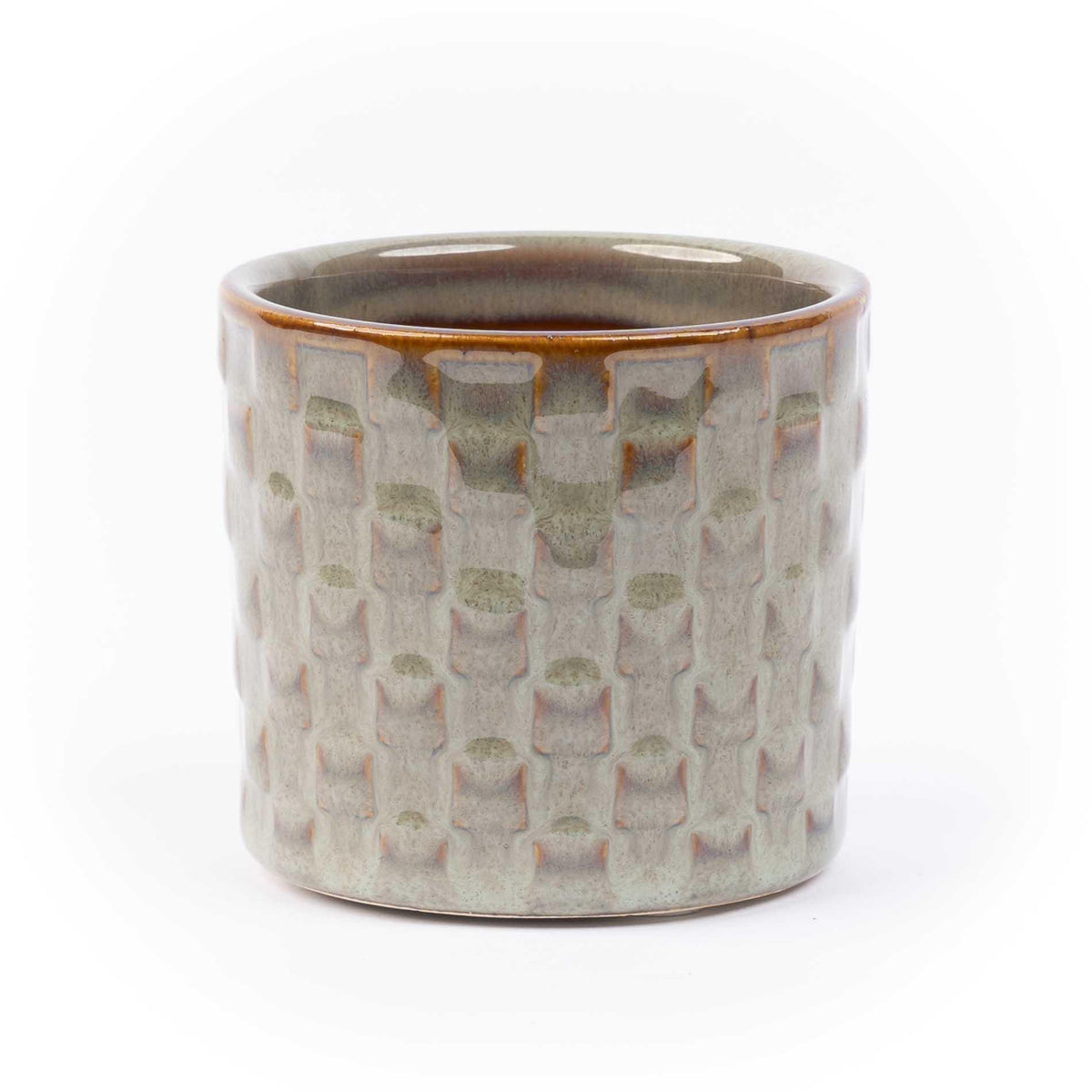 Madrid – Lot de 6 mini cache-pots en céramique – Ø7,2 × H6,3 cm
