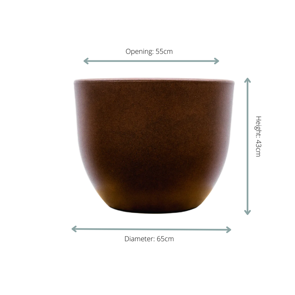 Eggy Bronze – XXL Pot – Ø65 × H51 cm