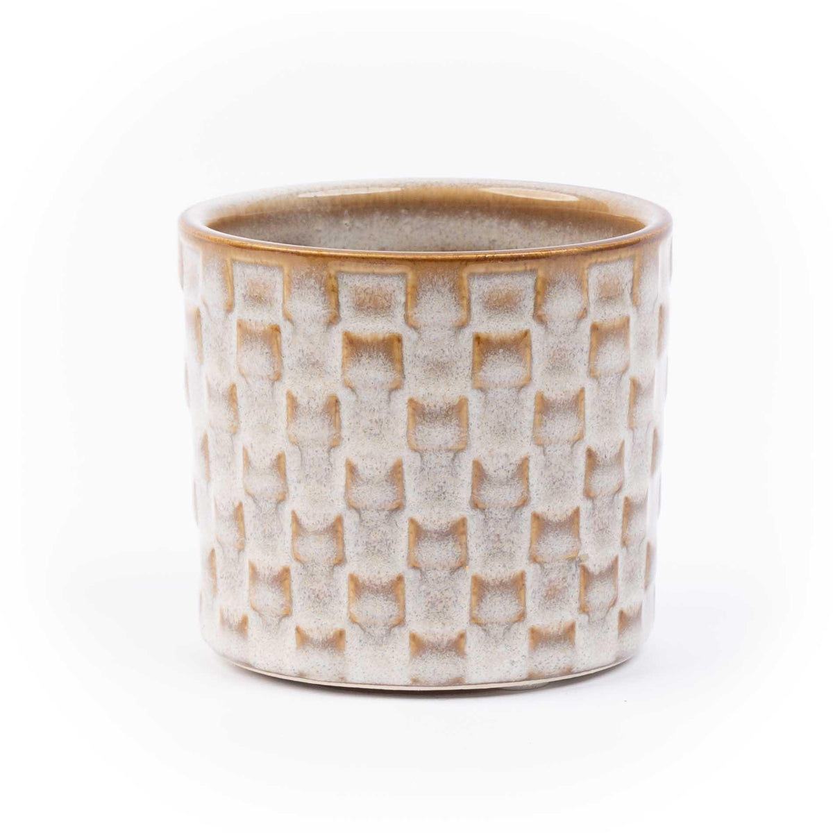 Madrid – Lot de 6 mini cache-pots en céramique – Ø7,2 × H6,3 cm