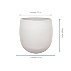 Stijn Blanc – Pot en métal travaillé – Ø35 / Ø45 / Ø57 cm – visuel fournisseur 4