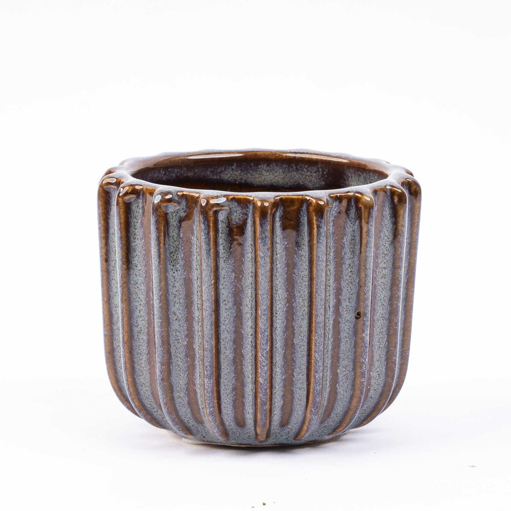 Barcelone – Lot de 6 mini cache-pots en céramique – env. Ø8 × H6,4 cm