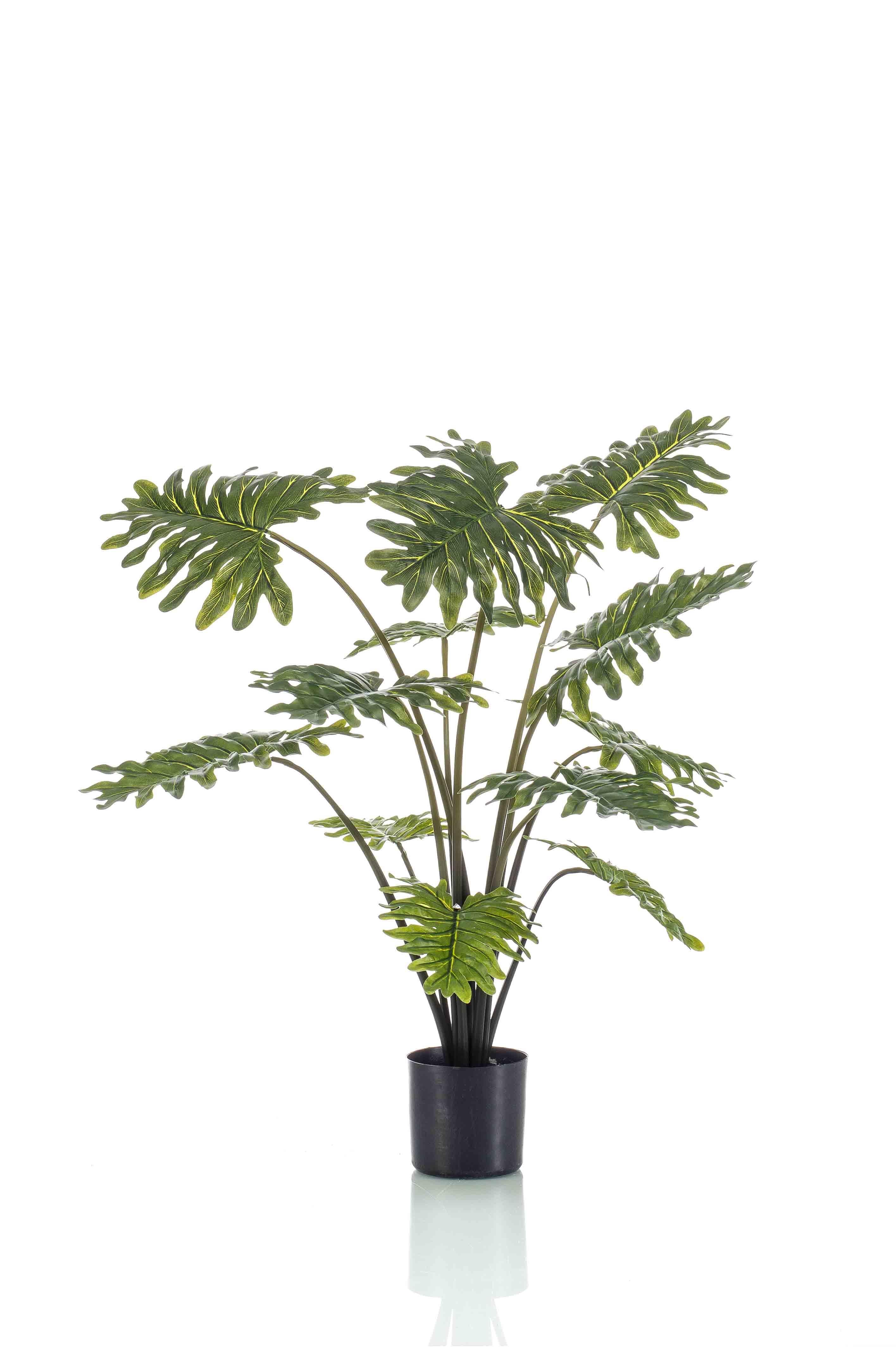 Philodendron artificiel haut de gamme – Plante décorative réaliste sans entretien (60 à 120 cm)