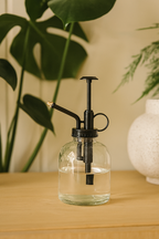 Vaporisateur d’Arrosage 300 ml – Verre & Acier Inoxydable Premium (Doré, Argenté ou Transparent)