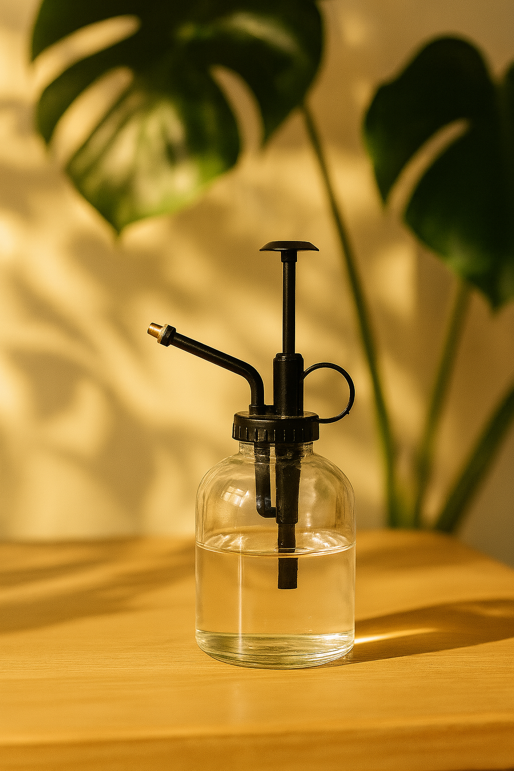 Vaporisateur d’Arrosage 300 ml – Verre & Acier Inoxydable Premium (Doré, Argenté ou Transparent)