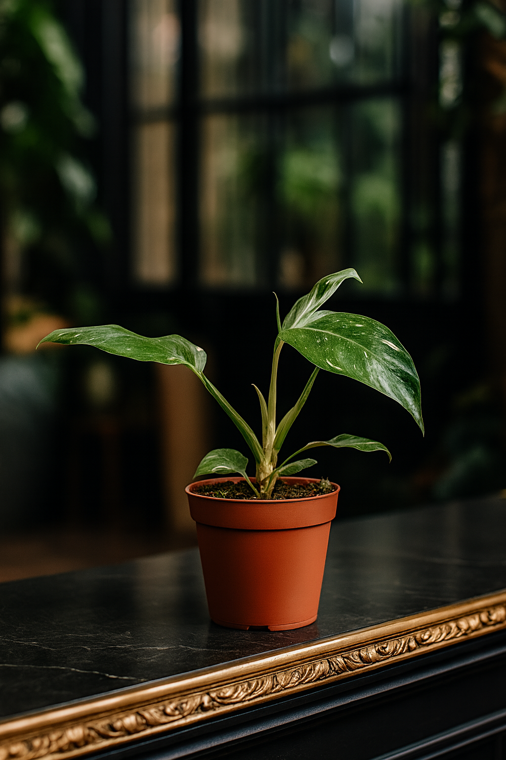 Philodendron White Princess – Plante rare & marbrures uniques (B Grade) – Ø12 cm – 30 cm