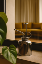 Vaporisateur d’Arrosage 300 ml – Verre & Acier Inoxydable Premium (Doré, Argenté ou Transparent)