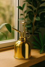 Vaporisateur d’Arrosage 300 ml – Verre & Acier Inoxydable Premium (Doré, Argenté ou Transparent)