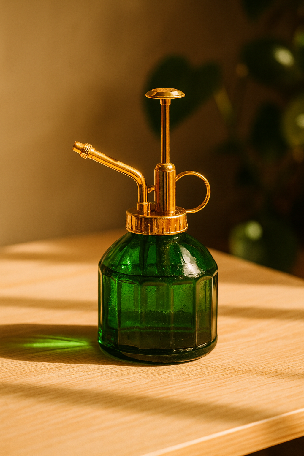 Vaporisateur en Verre Vert – Brume Fine & Design Vintage