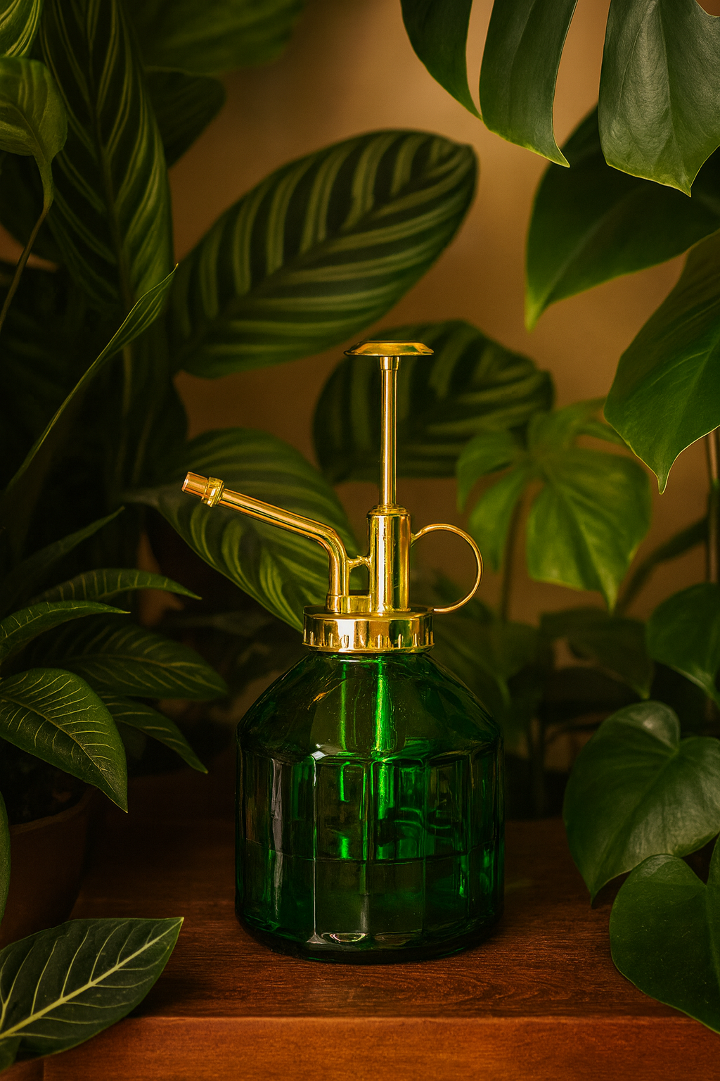 Vaporisateur en Verre Vert – Brume Fine & Design Vintage
