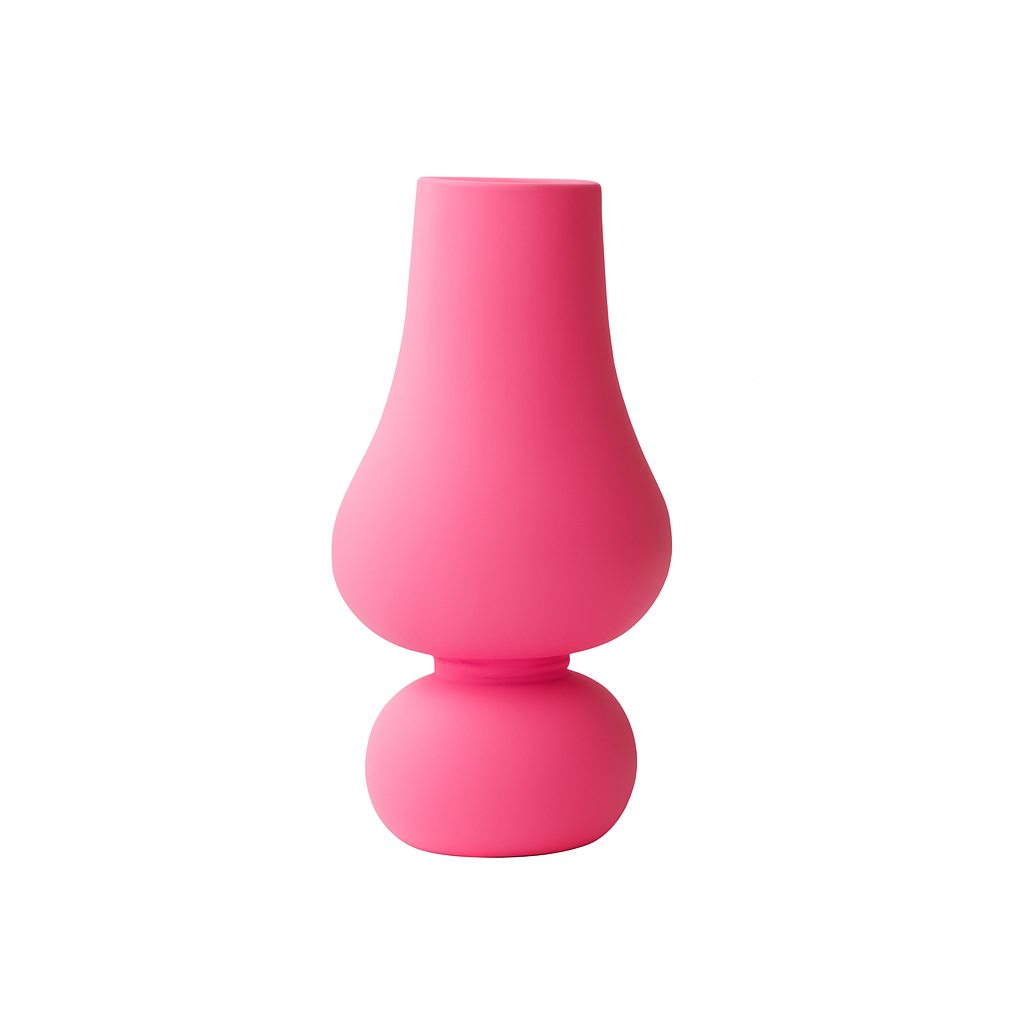 Vase en céramique rose design – Déco moderne & minimaliste pour fleurs ou intérieur