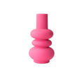 Designer-Vase aus rosa Keramik – Moderne und minimalistische Dekoration für Blumen oder Innenräume