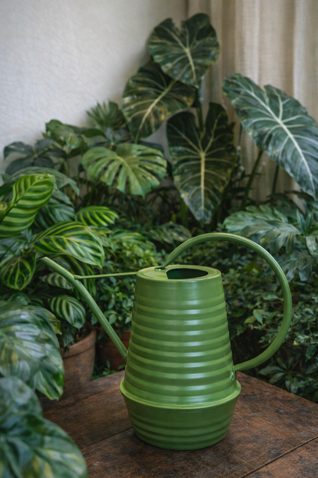 Arrosoir d’intérieur en zinc 1 L – Bec long et poignée ergonomique pour arrosage précis