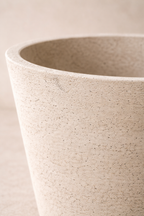 Cache-pot Beige Patiné – Grand cache-pot décoratif en fibre de pierre