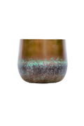 Elisa Mystic Bronze – Cache-pot en céramique texturée, finition bronze artistique