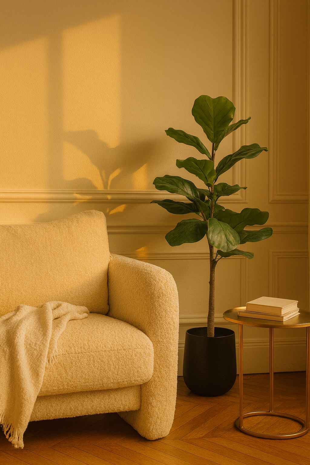 Ficus Lyrata Artificiel – Plante décorative premium – 90 à 180 cm