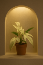 Philodendron Florida Ghost Ø12 cm – Plante rare au feuillage blanc 30 cm