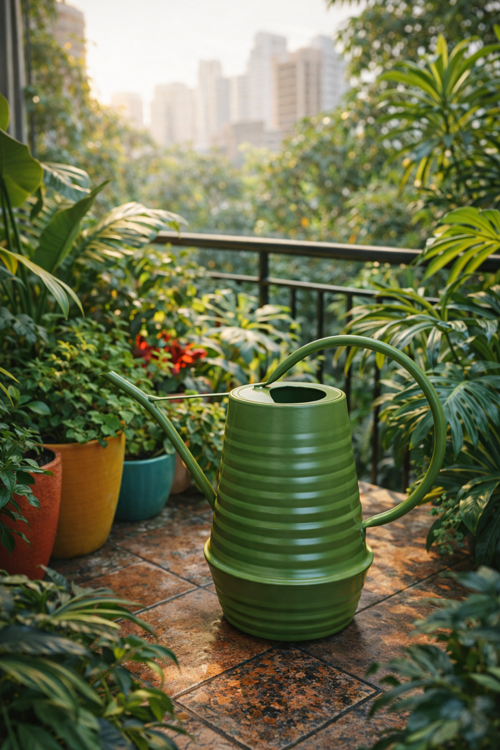 Arrosoir d’intérieur en zinc 1 L – Bec long et poignée ergonomique pour arrosage précis