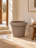 Lira Taupe – XXL stone-effect pot – Ø65 / Ø75 cm