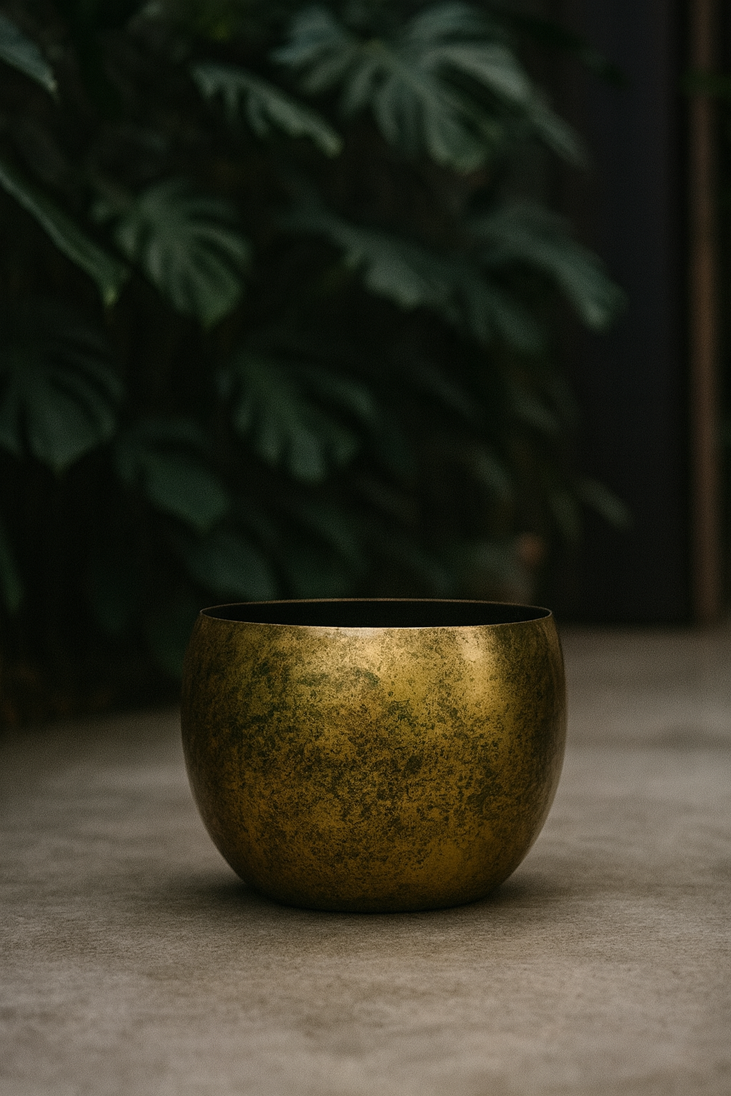 Cache-pot Ellen Brass – Laiton décoratif Ø25xH19, Ø30xH25, Ø38xH31