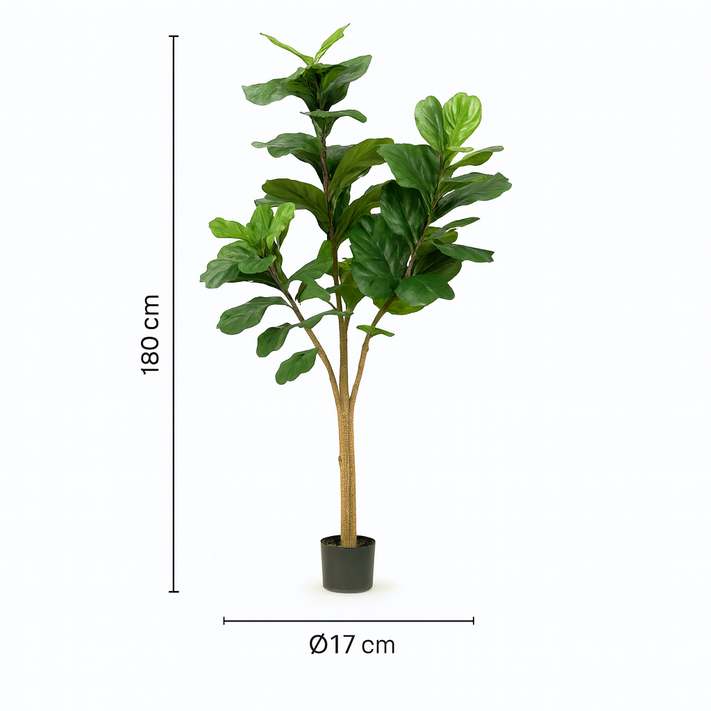 Ficus Lyrata Artificiel – Plante décorative premium – 90 à 180 cm