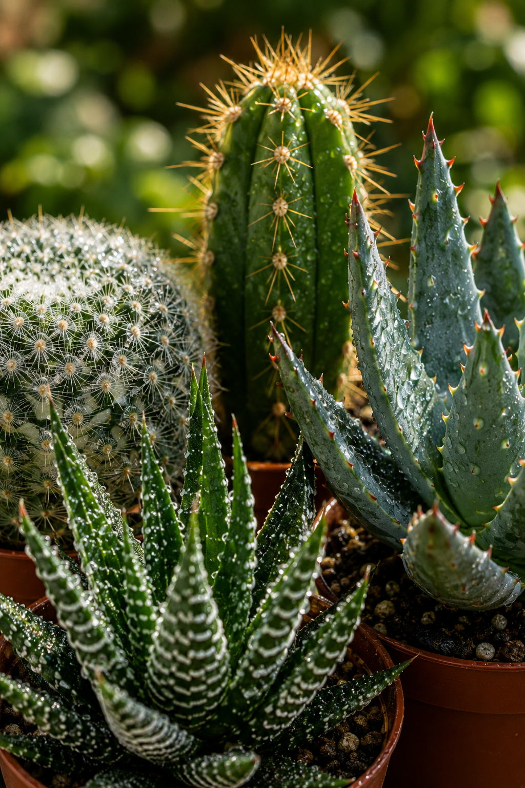Cactus & Succulents Mix – 15 Plants Without Pots – Ø5.5 cm
