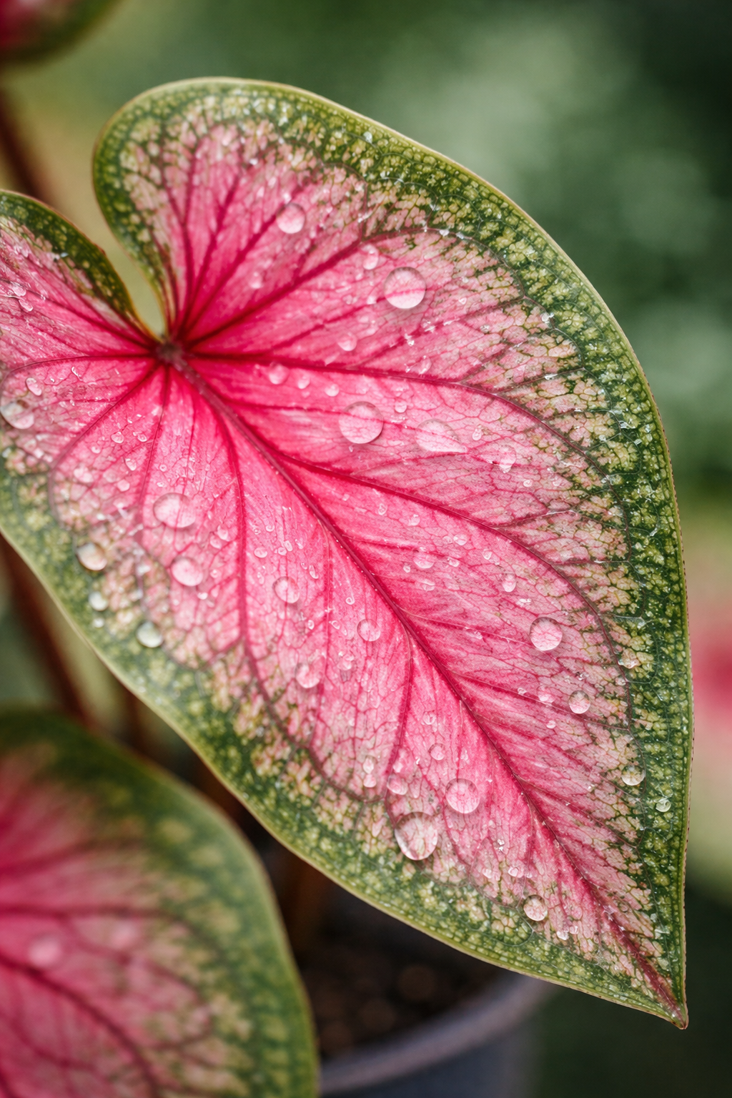 Caladium Sweetheart Ø12 cm – Plante tropicale d’intérieur rose 20–30 cm