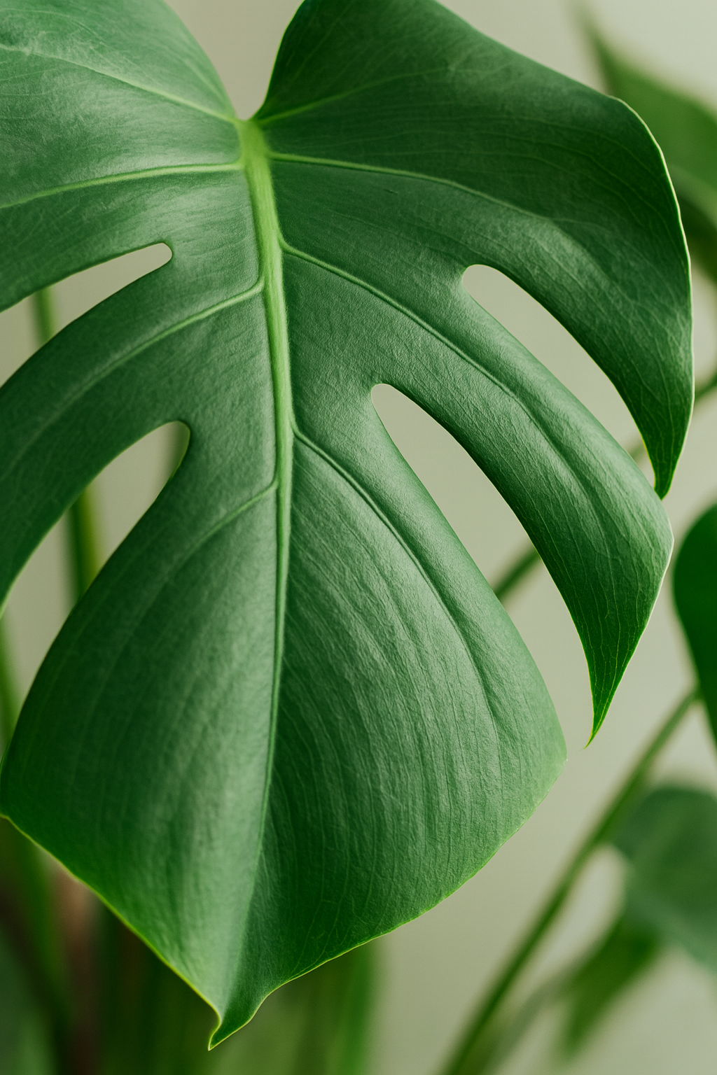 Monstera Deliciosa XL 120 cm – Plante d’intérieur tropicale avec panier Torun Ø24 cm | Feuillage spectaculaire et entretien facile